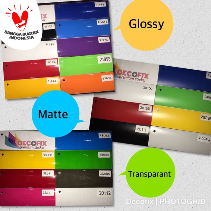 

Buruan Beli - Stiker / Sticker Decofix Glossy / Matte / Transparant Roll 15M X 45Cm