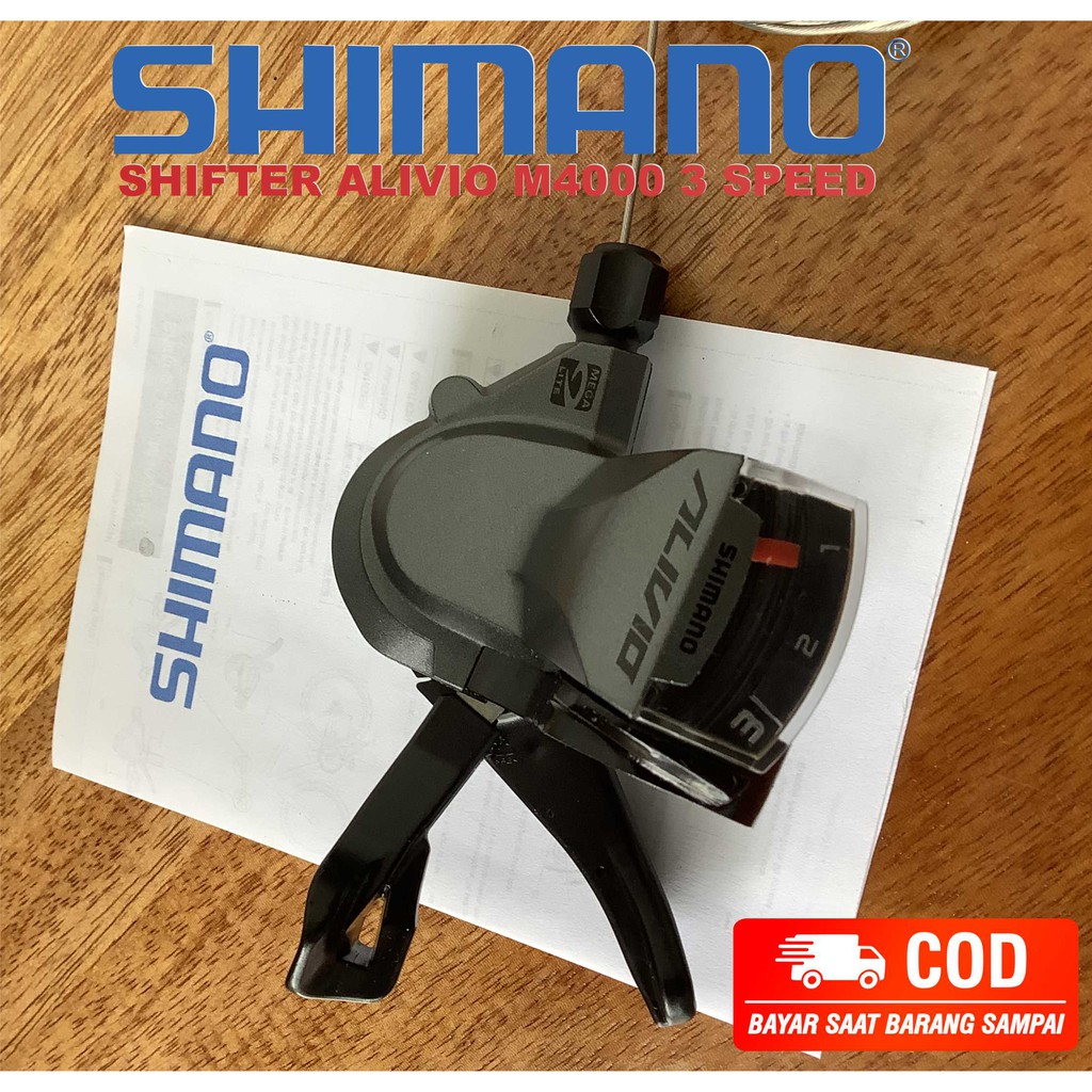 SHIMANO ALIVIO 9 Speed M-4000 Shifter Operan Sepeda 3 x 9 speed Kanan Kiri MTB Lipat