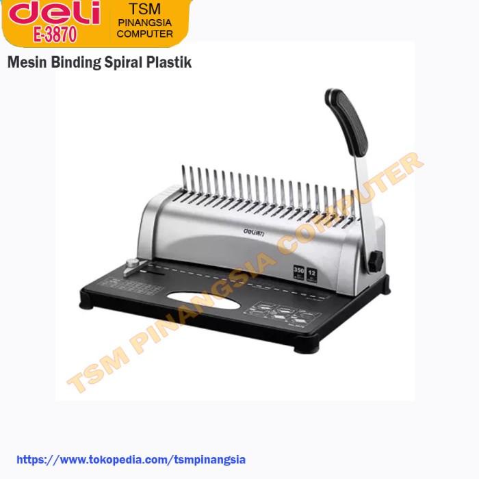 

Mashina | Deli E3870 / E 3870 Mesin Binding - Mesin Jilid Spiral Plastik