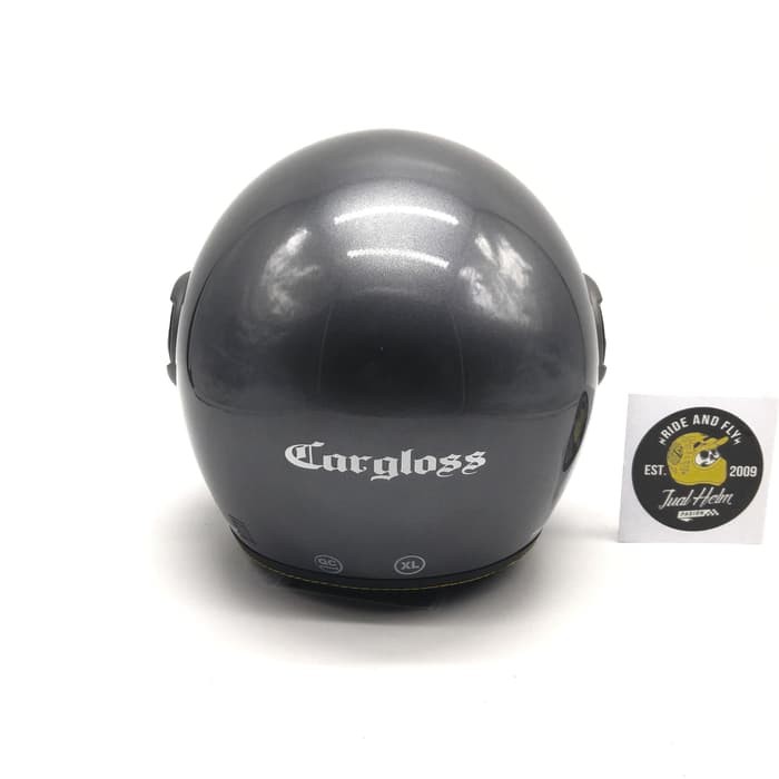 Helm Cargloss YR Anchore Grey (Half Face/Helm Retro/Classic/Klasik/Carglos)