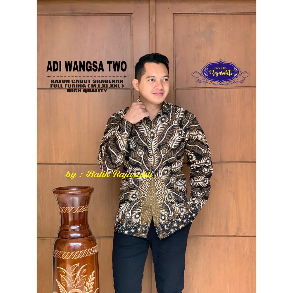 ADI WANGSA TWO RAJASAKTI KEMEJA BATIK SOLO PRIA LENGAN PANJANG LAPIS FURING ATASAN BATIK PREMIUM MODERN KATUN HALUS CAKRAWANGSA NAVY CANDRAKUMARA CAPPUCINO CEMERLANG CENDRAWASIH 2 CENDRAWASIH CENDRAWASIH RED CENDRAWASIH SOGAN CITRAKARA CITRAPATA MERAH