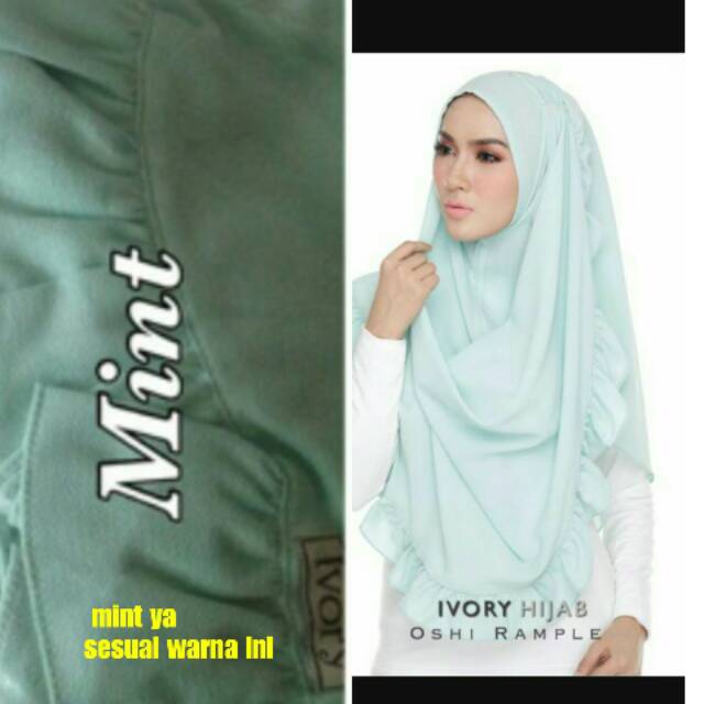 Instan oshi rample merk ivory brand hijab