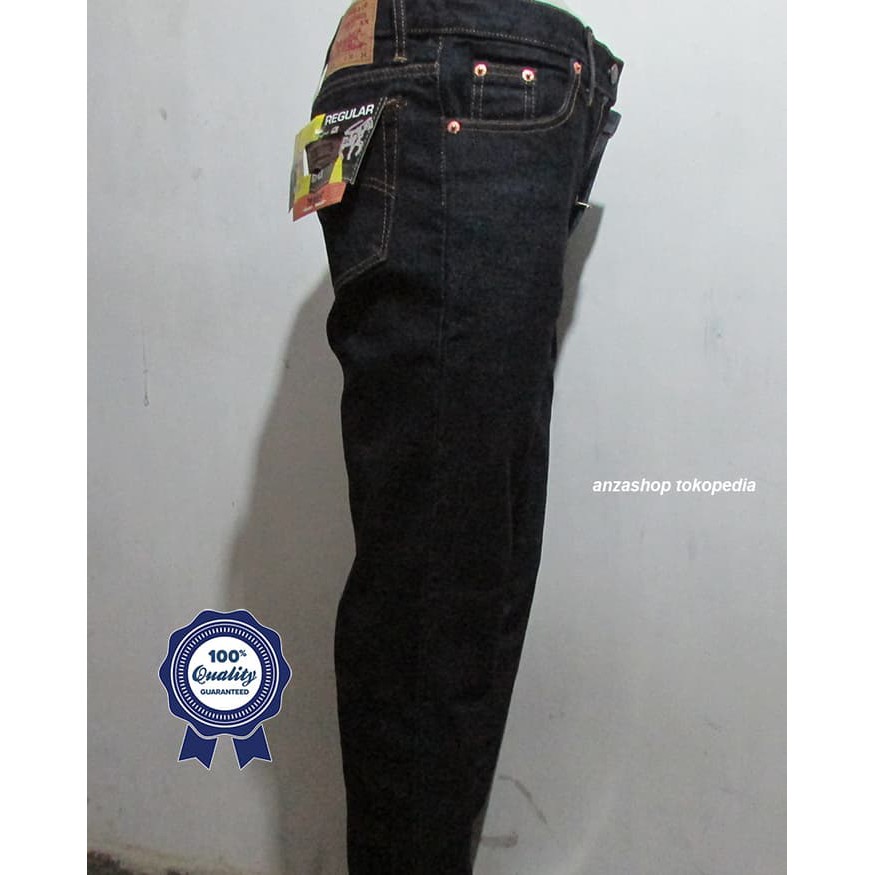 CELANA PRIA PANJANG ORIGINAL Celana Jeans Branded Levi's/levis Standar/Regular BlueBlack 27-32 CO