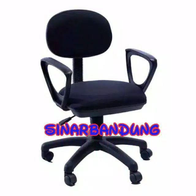 KURSI STAFF KURSI KANTOR KURSI PEGAS RODA HIDROLIK NEW BARU-Tangan