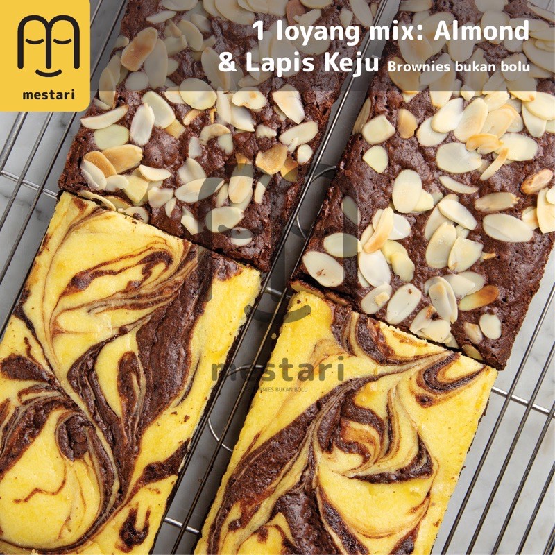 

Mestari Brownies - Almond Lapis Keju 1 loyang