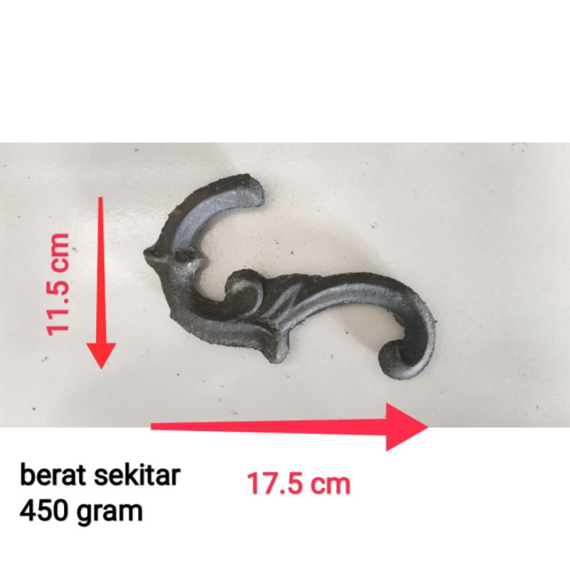 ornamen besi cor kembang kode 09