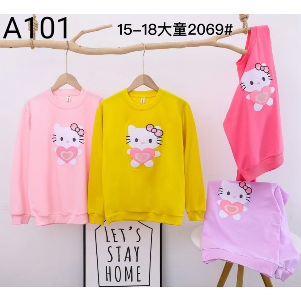 Sweater Anak Perempuan Import Usia 4 - 8 Tahun Motif Bordir | Baju Switer Anak Cewek / Wanita Impor