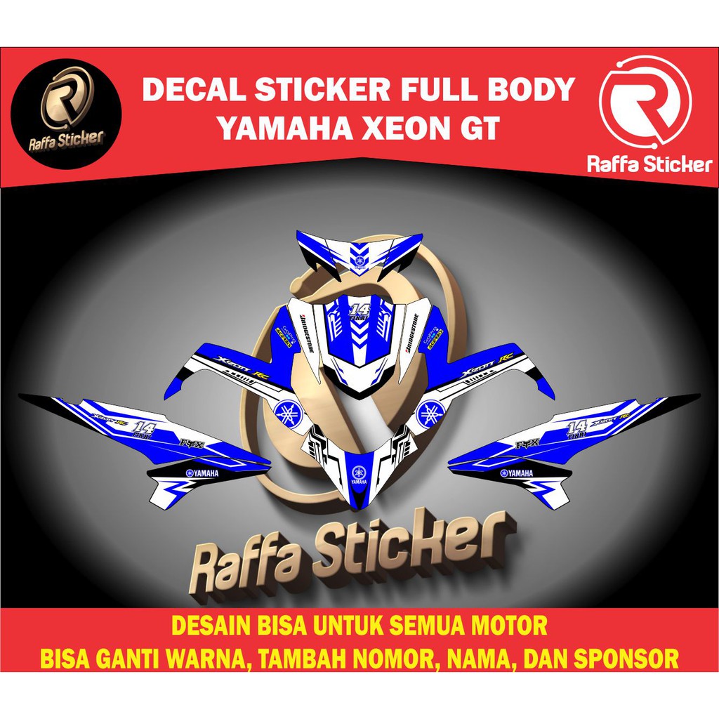 decal yamaha xeon GT 125 dekal yamaha xeon GT 125 decal yamaha xeon full body yamaha xeon gt