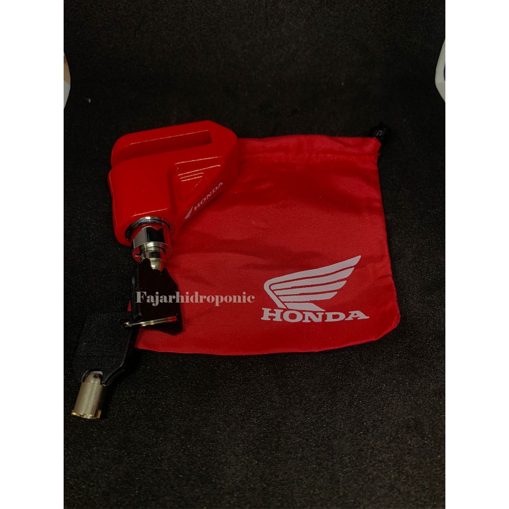 KUNCI GEMBOK CAKRAM MOTOR HONDA  -DISC LOCK- Hand Grip- Kunci Gembok- HONDA Kunci Gembok Motor ORIGINAL 100%