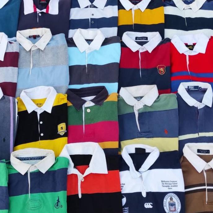 Bagus - Rugby shirt stripes & colorblock ...