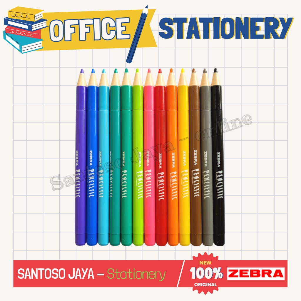 

Bolpen - Pulpen ZEBRA Penciltic - Ballpoint ZEBRA Pencil Tic - 0.4 mm