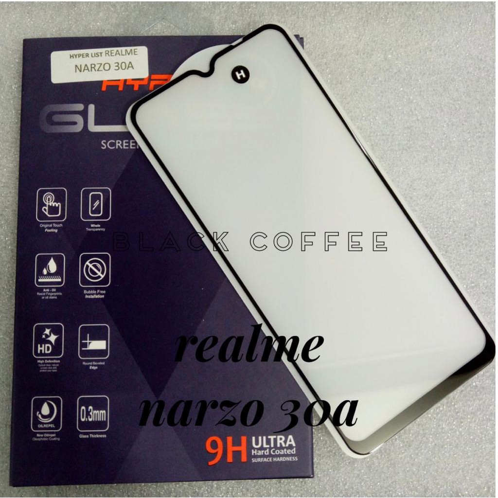 HYPER LIST Tempered glass FULL REALME NARZO 30A