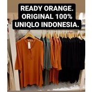 UNIQLO ORIGINAL Blouse Wanita Lengan Panjang Airism TERMURAH Kemeja Hem Branded SALE READY STOCK