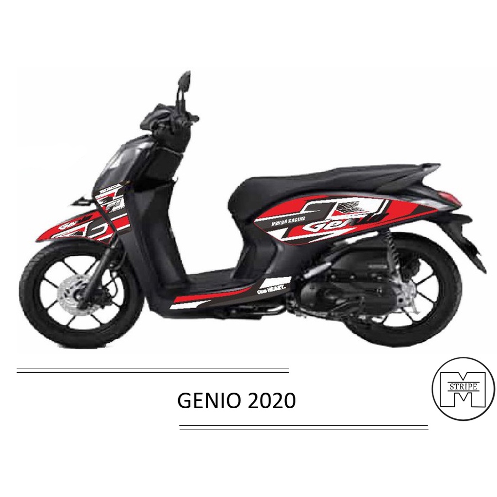 DECAL HONDA GENIO / STRIPING MOTOR GENIO / STICKER MOTOR VARIASI GENIO