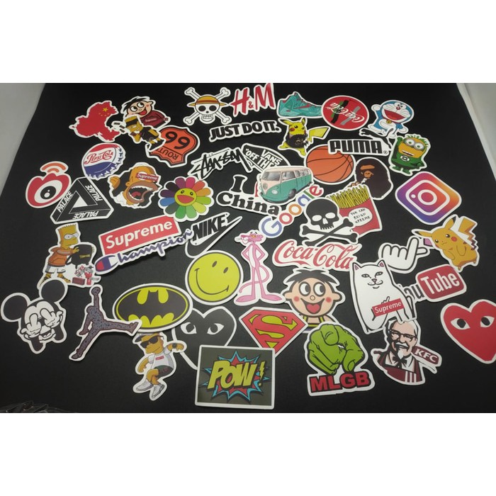 Sticker Koper Rimowa / Travel Label Famous Logo / Merek terkenal 50pcs