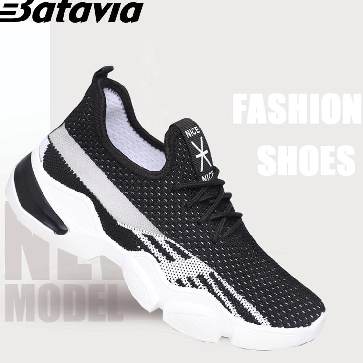 Keluaran Terbaru.. sepatu sneakers wanita  rajut import premium bernapas olahraga Batavia Shoes Sepa