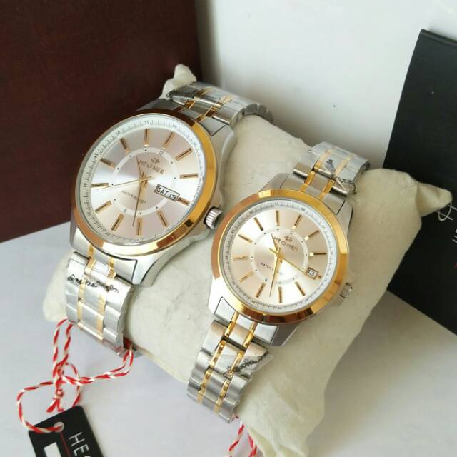 Jam tangan couple hegner 1250 original