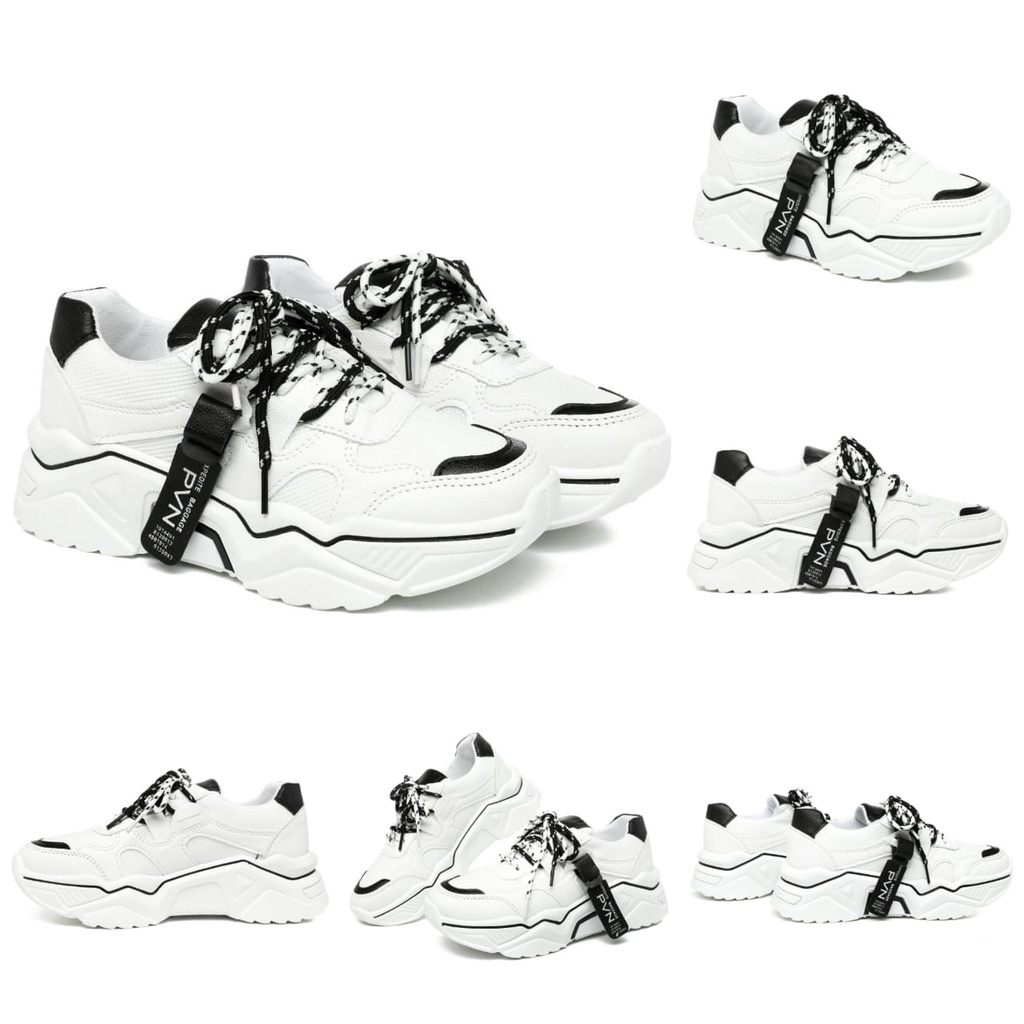 PVN Jipyeong Sepatu Sneakers Wanita Sport Shoes Casual Putih 099-5