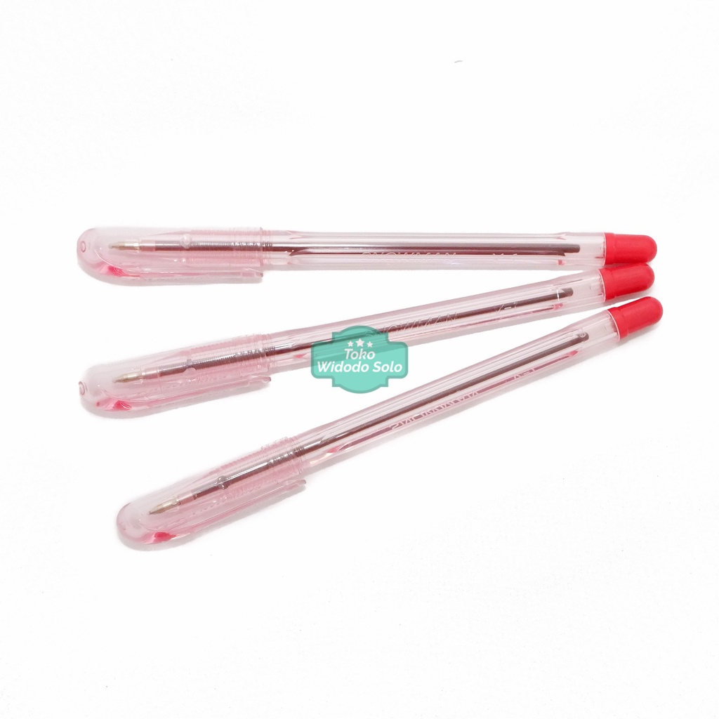 

Pulpen Snowman V1 Semi Gel Pen 0,7mm Merah Bolpoin Ballpoint - 1 Buah