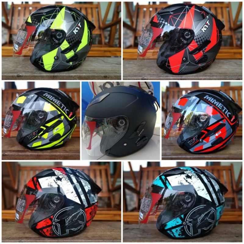 [COD] Helm KYT Galaxy Slide Solid Motif Original SNI DOT