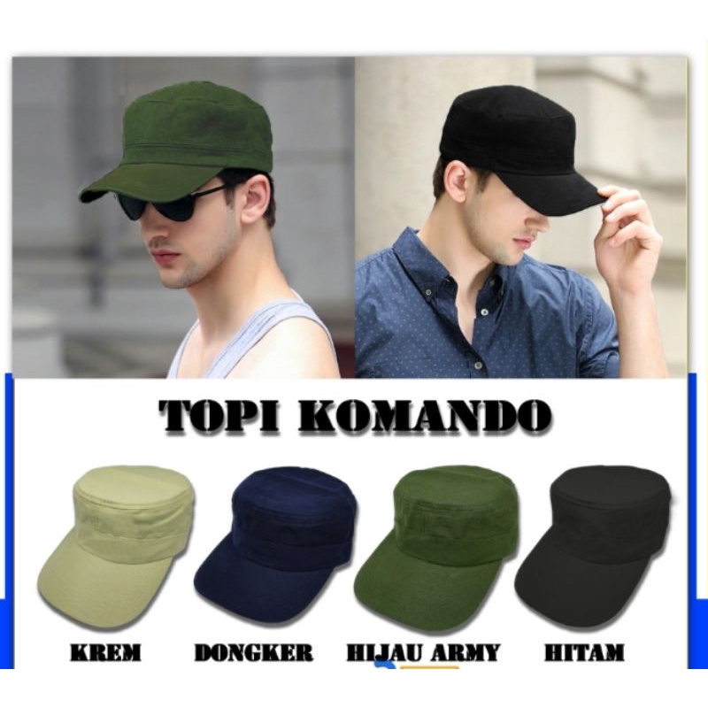 Topi Komando / Topi Komando Polos / Topi Komando Army / Topi Tentara