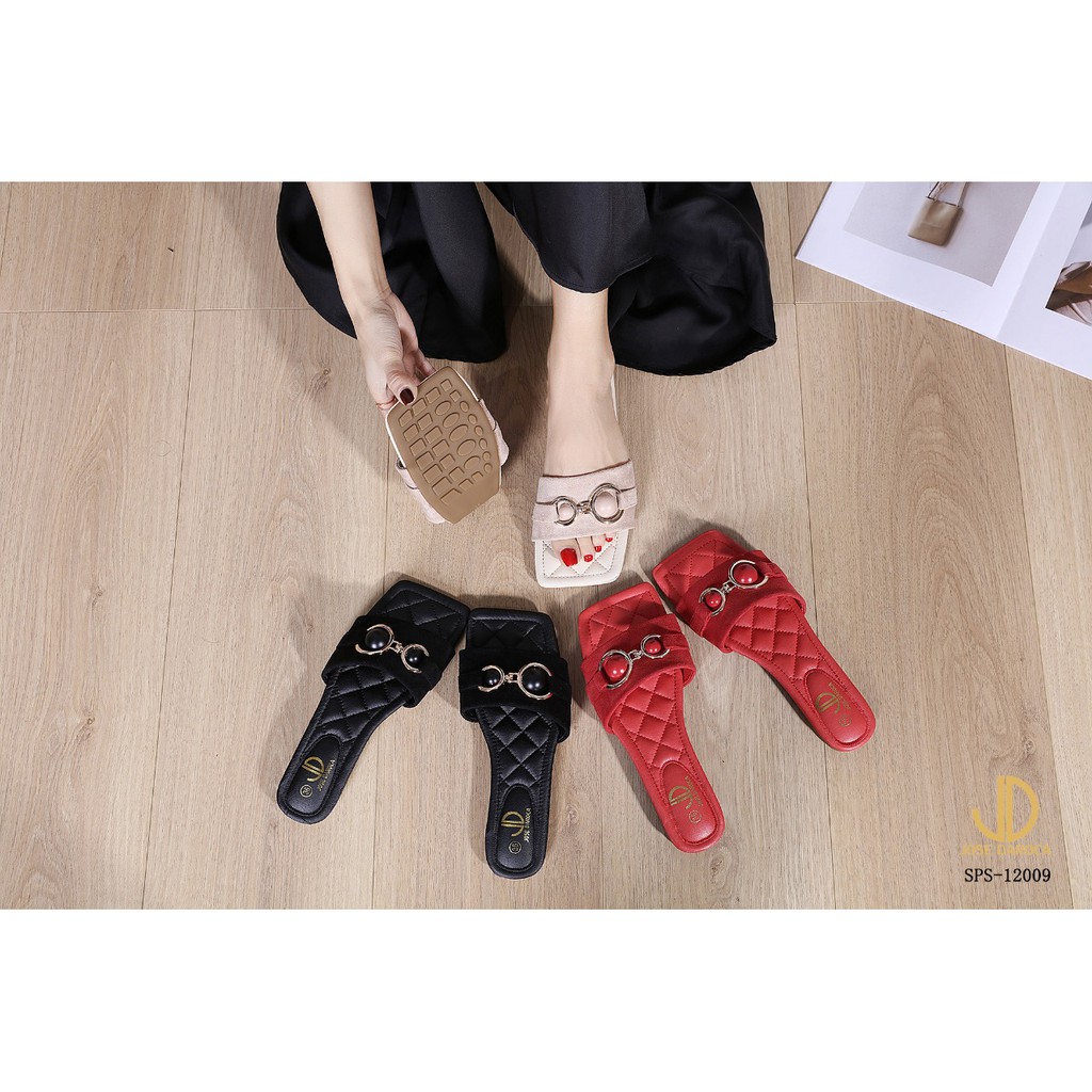 JOSE DAROCA Sandal Slipper Kulit Mix Suede # SPS-12009 # Original