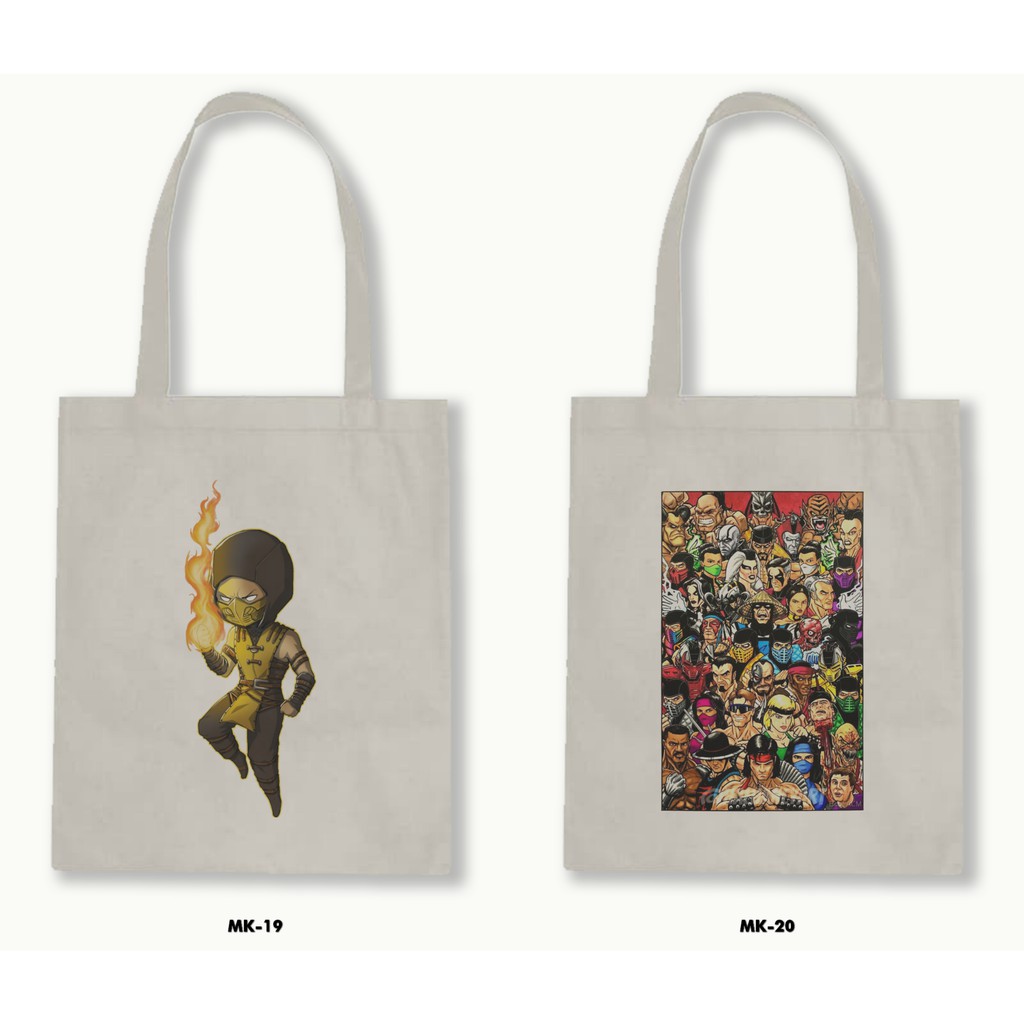 TOTE BAG BLACU - MORTAL KOMBAT .01