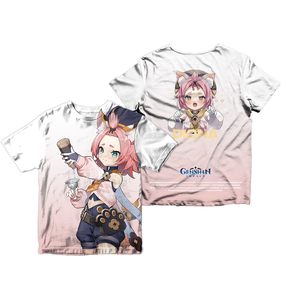 Kaos Anime Diona Genshin Inpact Tshirt, Animophilia