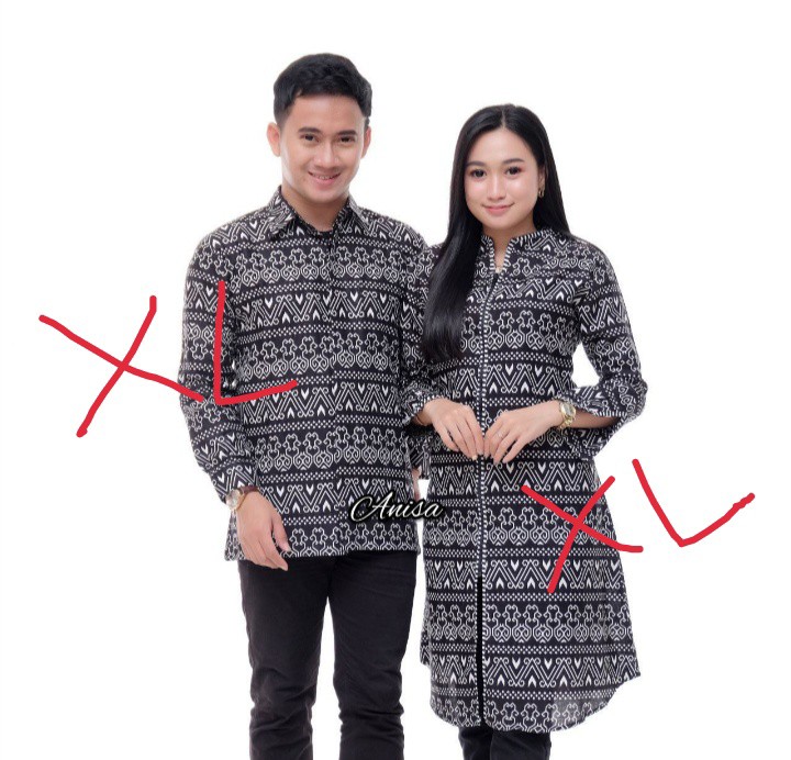Maura Couple - Sania Ruffle Batik Couple