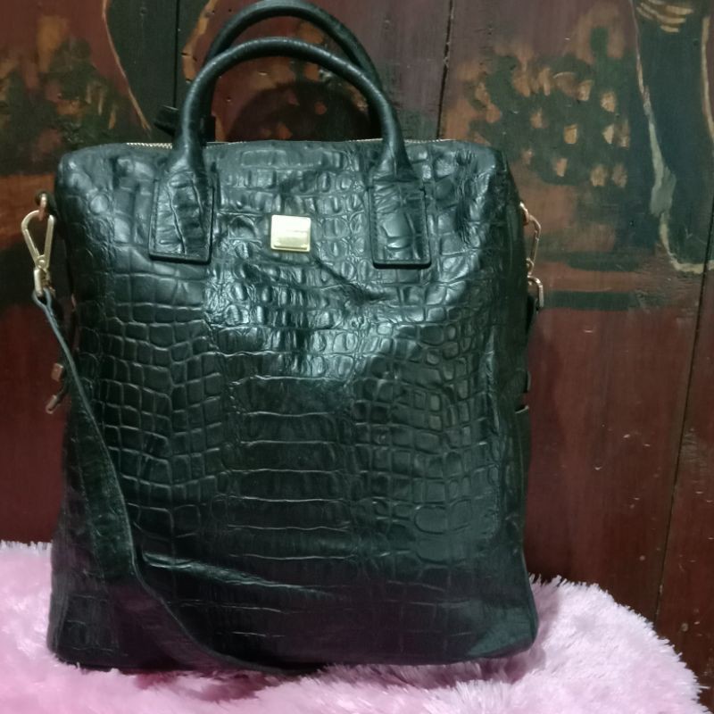sisley ransel kulit croco buaya
