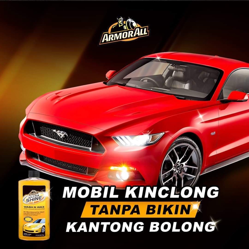 Armor All Speed Shine Wash &amp; Wax 500 mL Sampo Cuci Mobil Motor Plus Wax