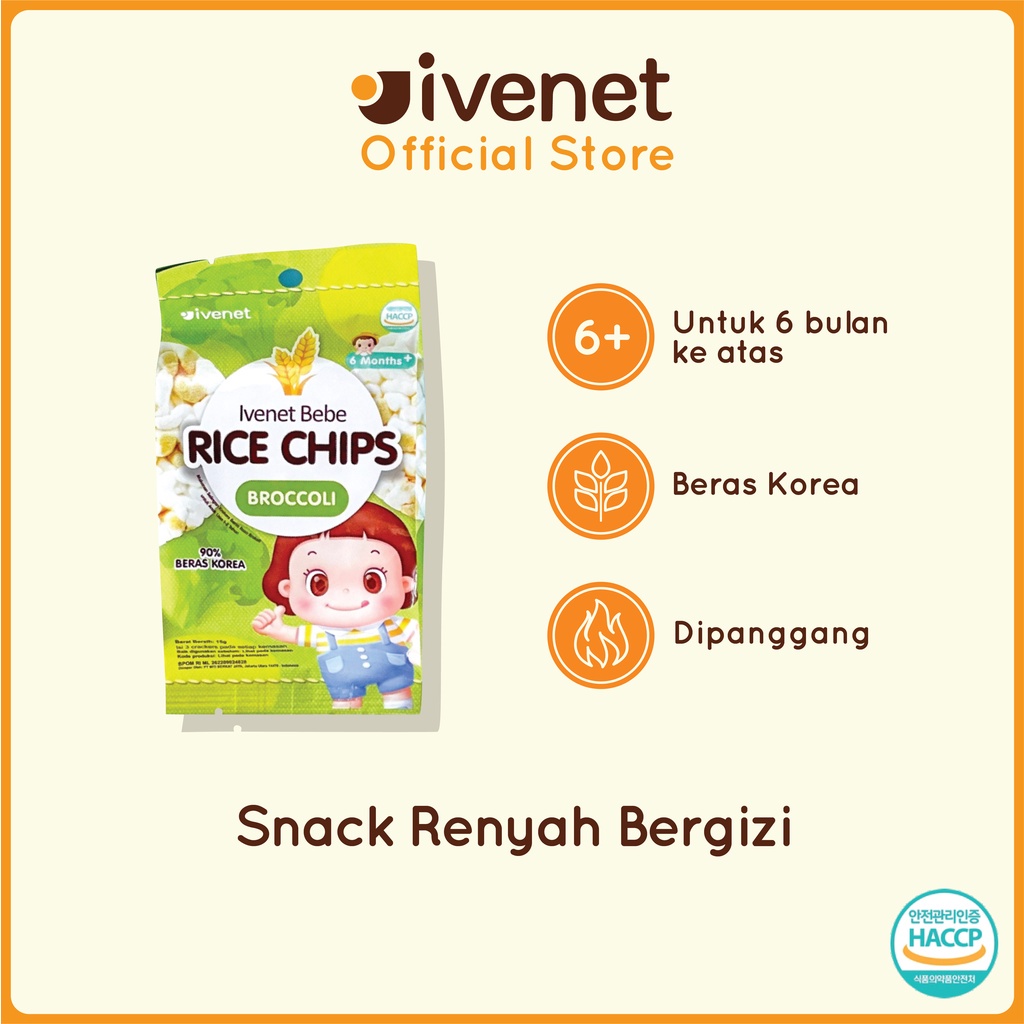 Castle - Ivenet Rice Chips 15gr - Snack Jajanan Cemilan Kerupuk Bayi dan Anak