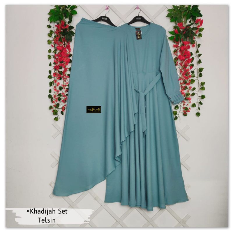 GAMIS SET KHADIJAH PREMIUM >> M L XL XXL by RIZQUNA GAMIS