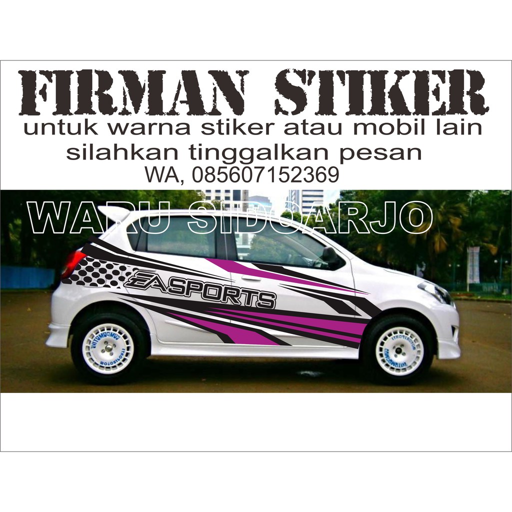 Stiker Mobil Datsun Go Putih A Dg P Shopee Indonesia