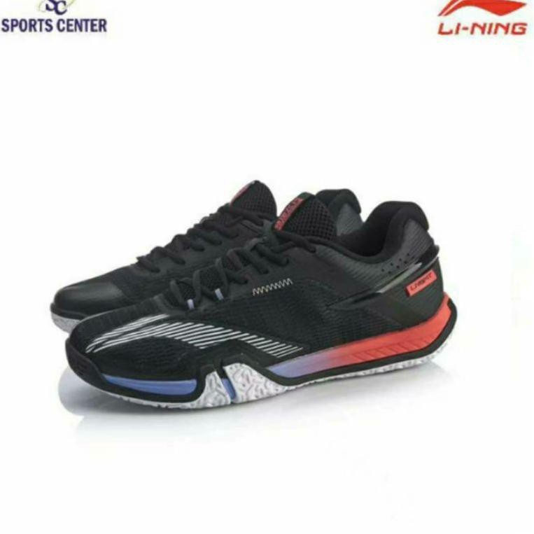 New Sepatu Badminton Lining SAGA 2020 LITE AYTQ025/ AYTQ 025 Black (ART. 94)