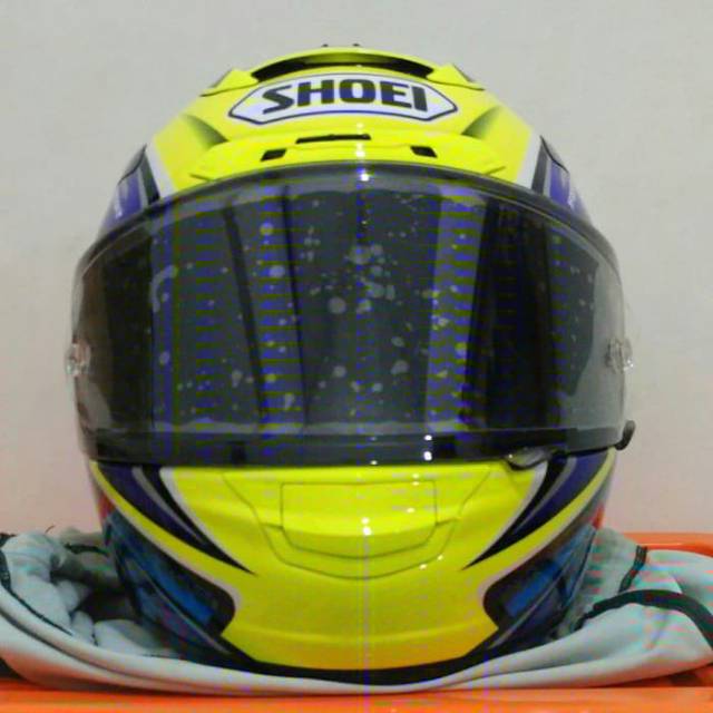 helm shoei x12 daijiro kato blueyellow not clone tsr arai nolan xlite hjc shark bell ogk kabuto kyt