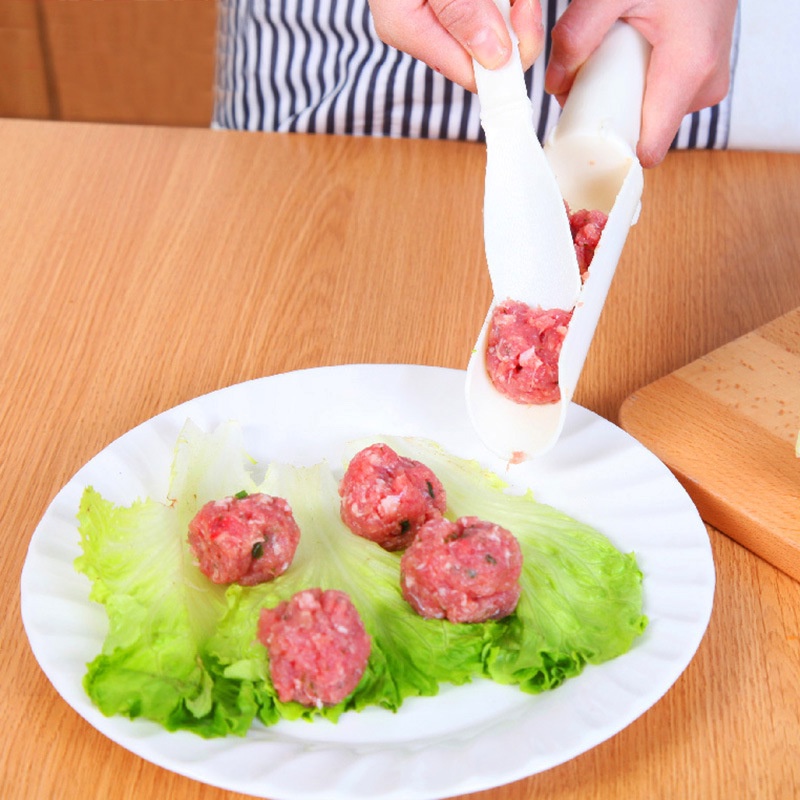 1 Set Mesin Cetakan Pembuat Bakso Udang Ikan Burger Untuk Aksesoris Memasak Dapur