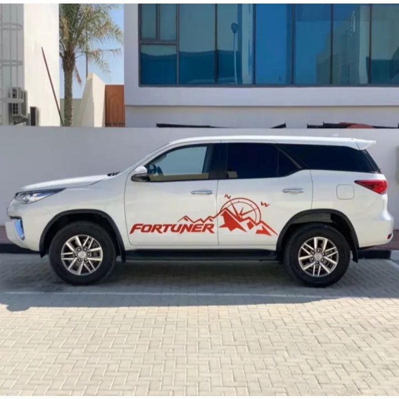 sticker cutting mobil FORTUNER terbaru cutting tulisan FORTUNER