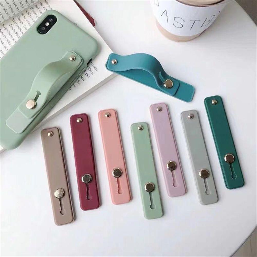 Suyo Phone Holder Candy Color Hand Band Silikon Pegangan Berdiri