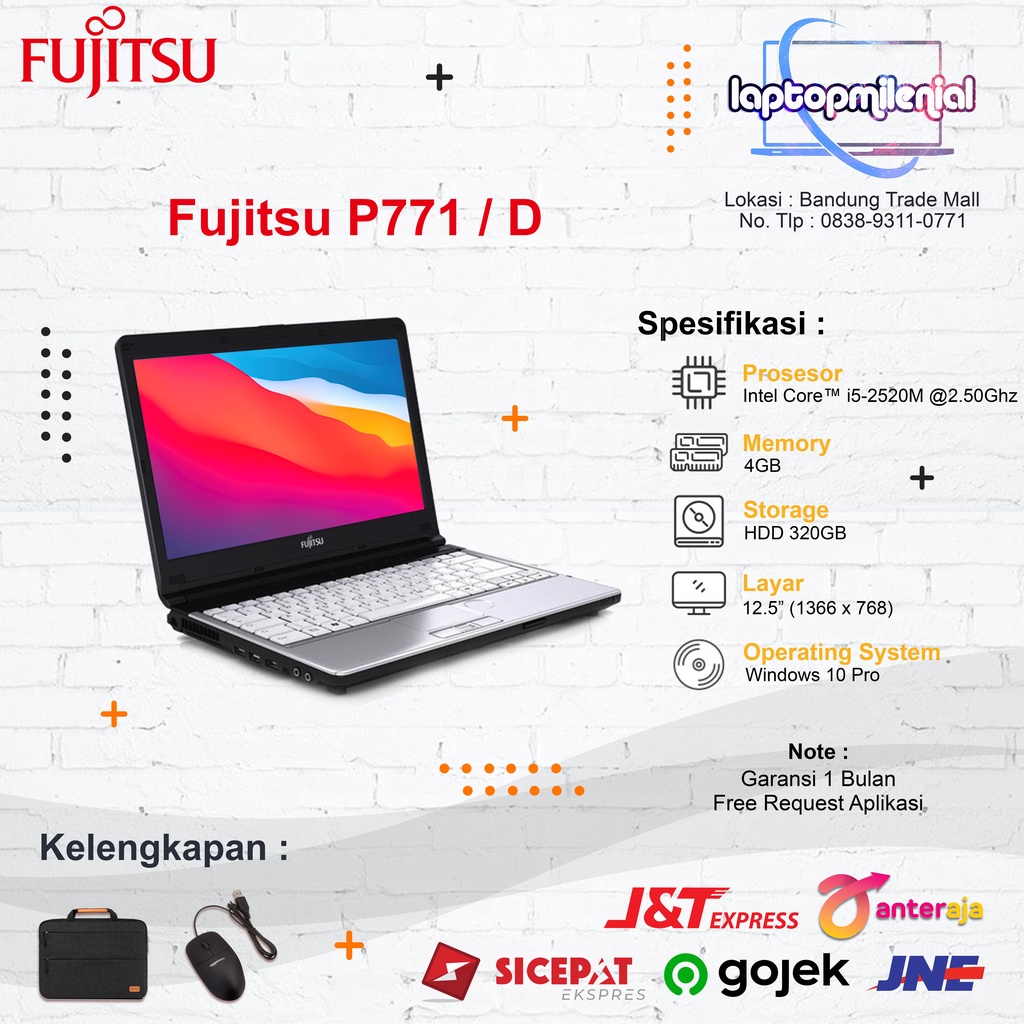 Laptop Murah Original Ultrabook Core i3 / i5 Ram 4GB / 8GB HDD 500GB / SSD 256GB 14