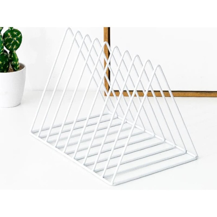 

Limited Sekat / Pembatas Buku Minimalis - Triangle Book Shelf Hemat