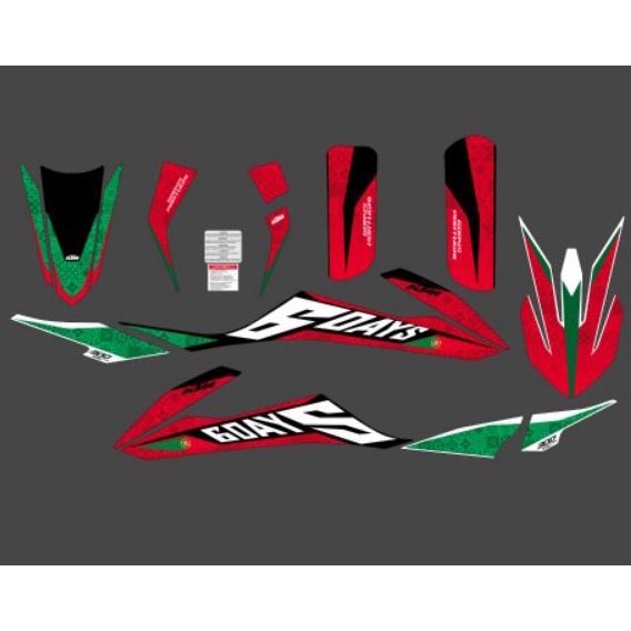 Striping decal custom ori KTM Sixdays 2020 Portugal