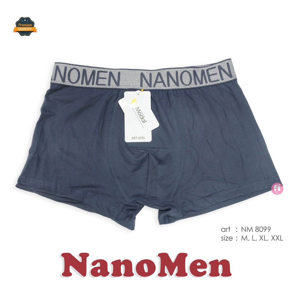 NANOMEN | Celana Dalam Boxer Pria / Celana Dalam Segi4 Pria / art NM 8099