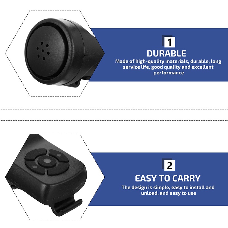 Klakson Sepeda Elektrik 120db 4 Mode Anti Air / Maling Charge USB