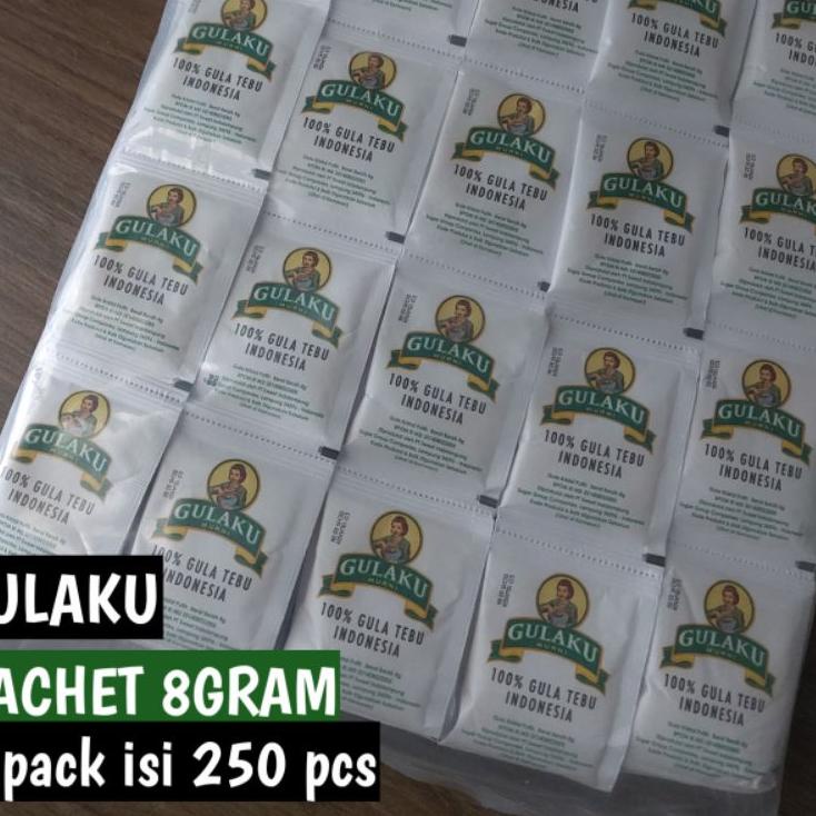 

Gula GULAKU SACHET 8gram 250pcs Sugar gula sachet stick gula hotel cafe !!!