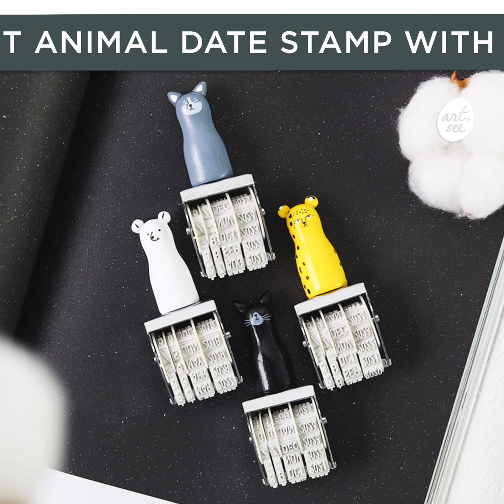 

Pocket Animal Date Stamp With Stand