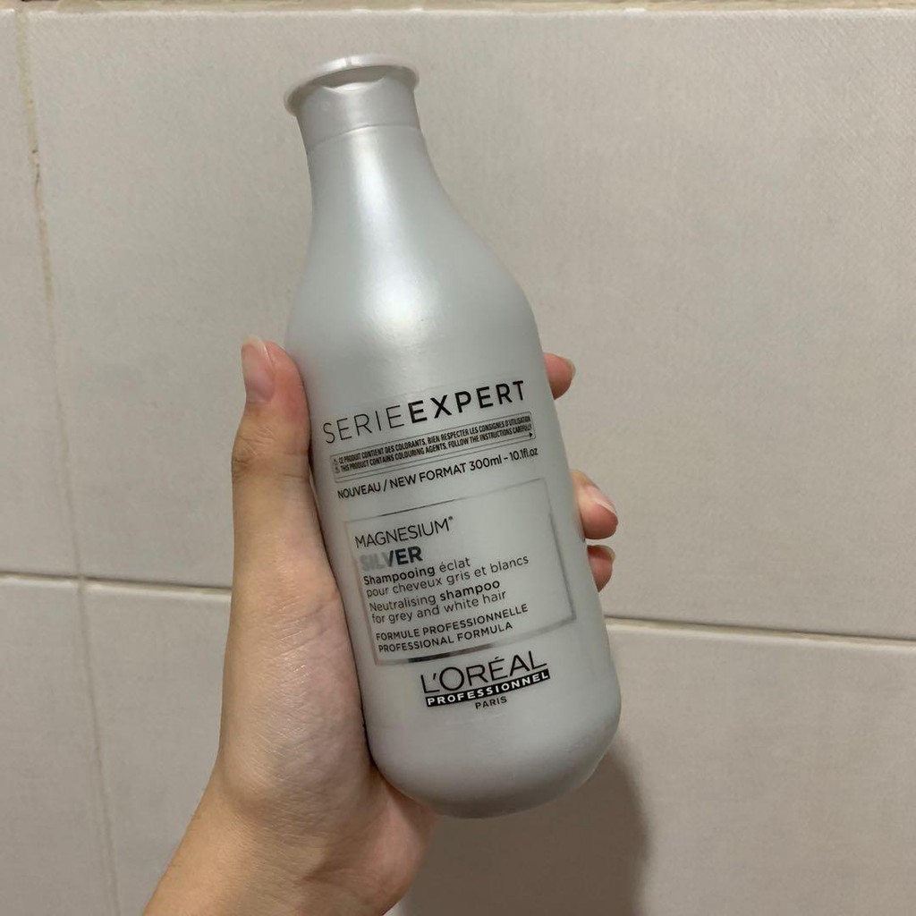 LOreal Professionnel Serie Expert Silver Shampoo / Conditioner 300ml | Purple Shampoo-Shampo 300ml LOREAL