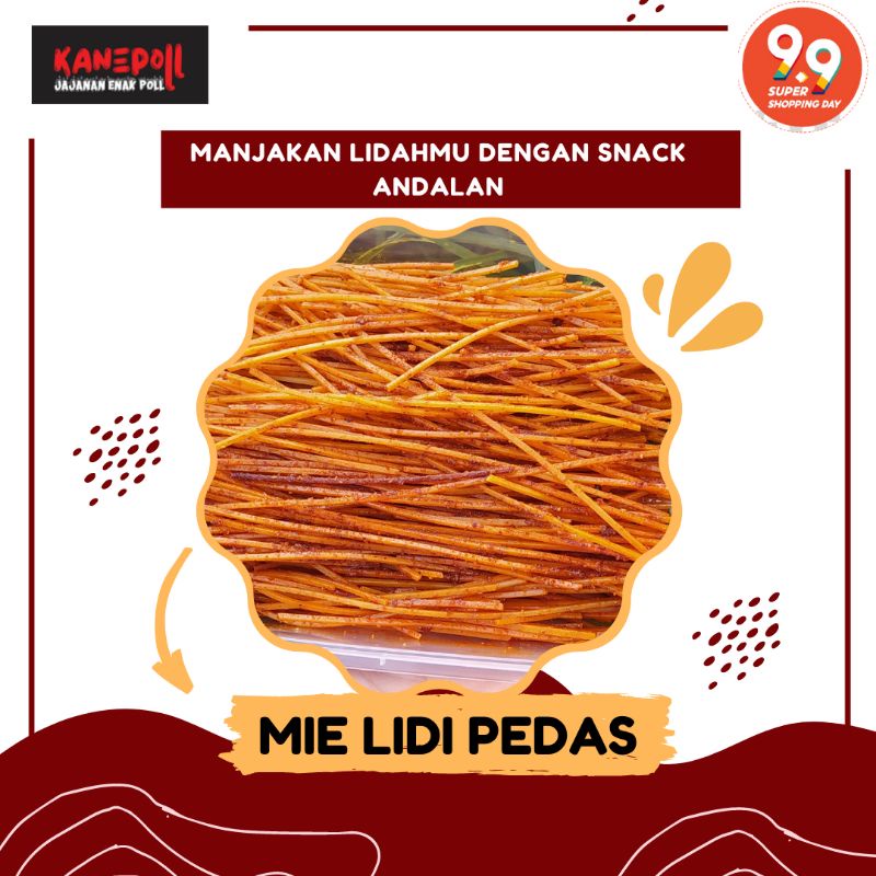 

MIE LIDI (KEMASAN BOX) - JAJANAN ENAK POLL (KANEPOLL)