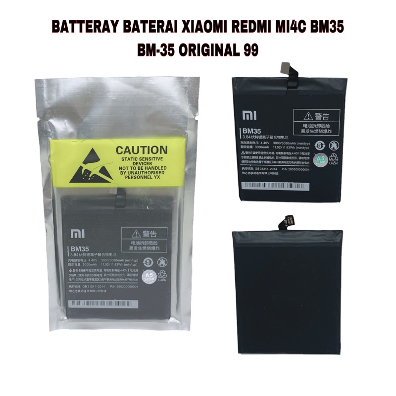 BATTERAY XIAOMI REDMI MI4C BM35 BM-35 ORIGINAL 99