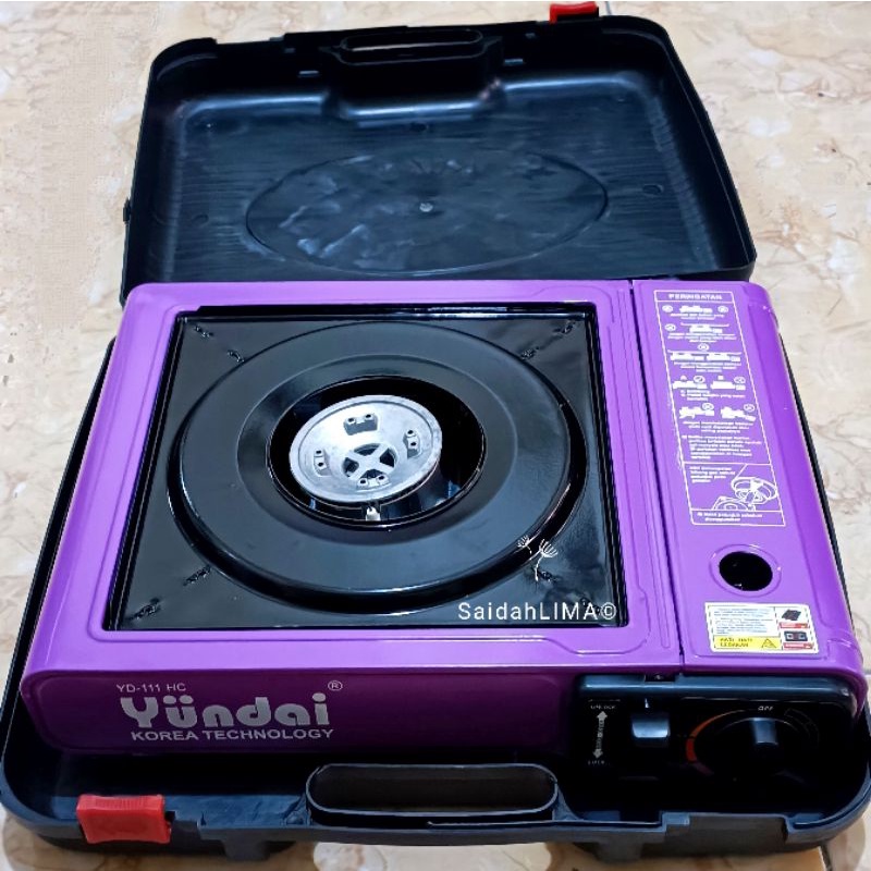 Kompor Gas Portable Yundai 2in1 - Kompor Travling Camping SNI